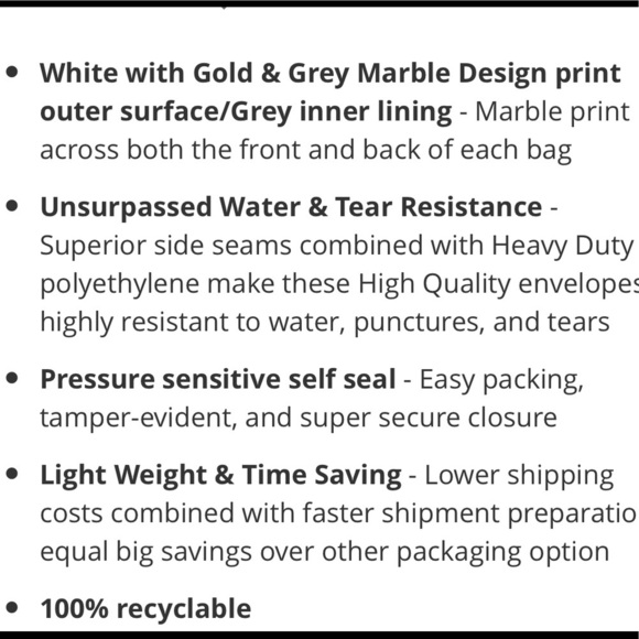 25 14X17  Polymailers + 36 ThankYou - Picture 5 of 6